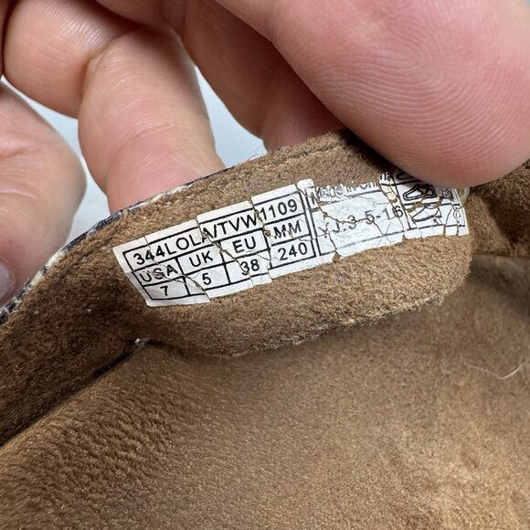 VIONIC 344 Lola Snakeskin Metallic Wedge Heel Thong Sandal Size 7 - Picture 7 of 8